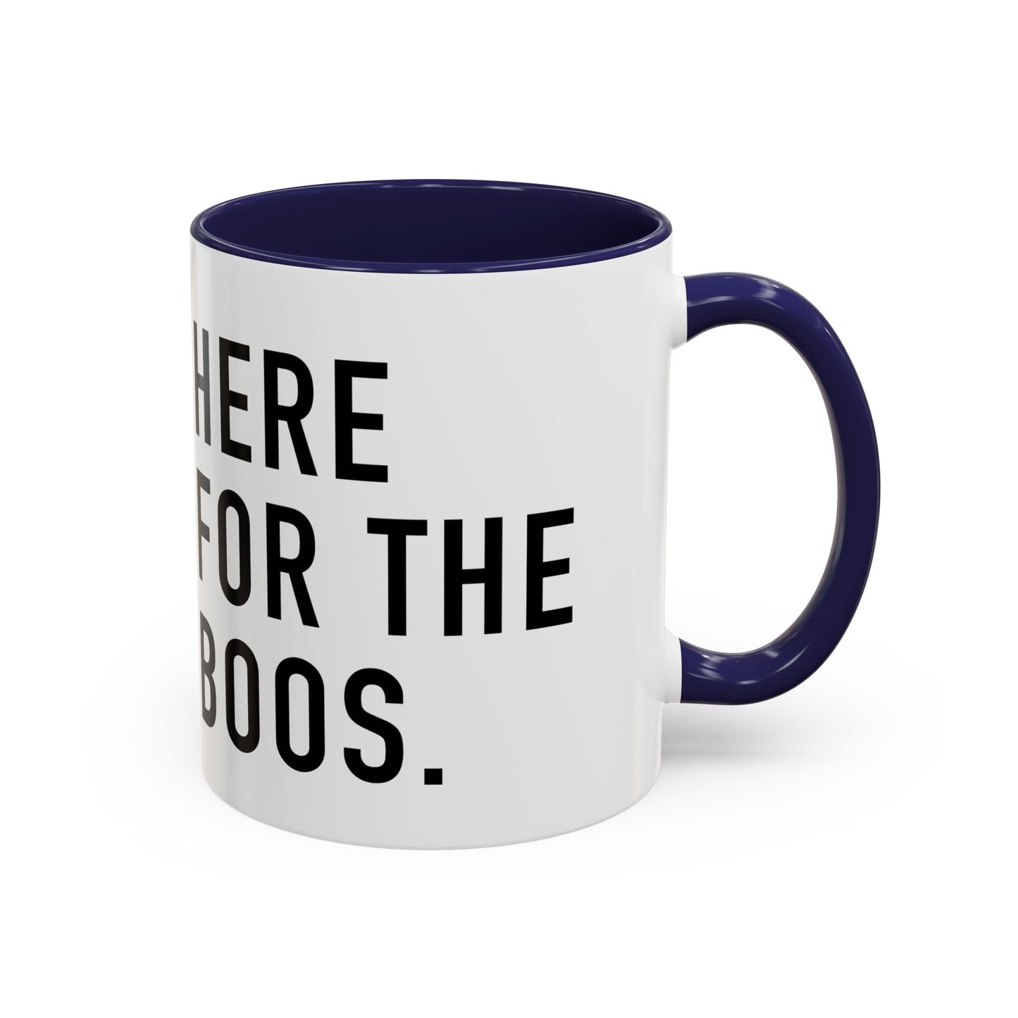 Spooky Accent Coffee Mug - "Here for the Boos" - Fun Halloween Drinkware