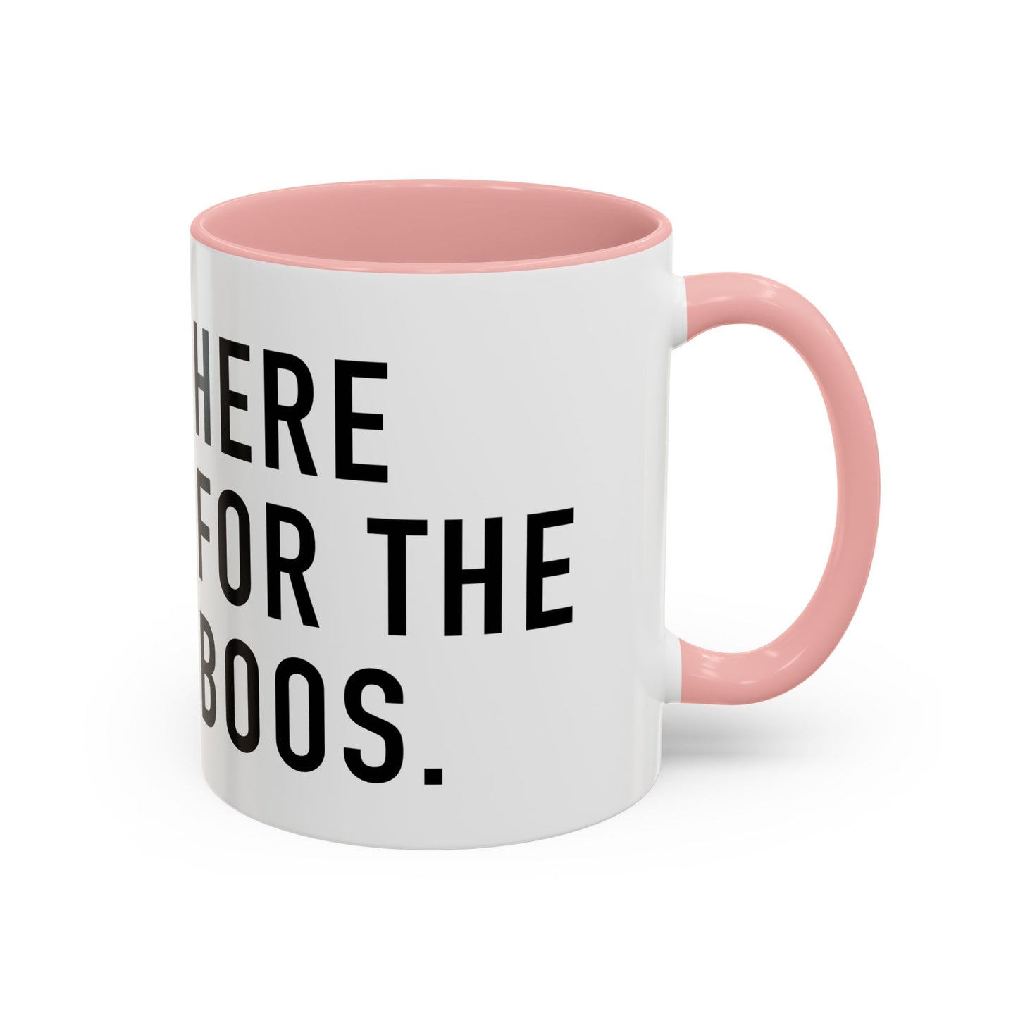Spooky Accent Coffee Mug - "Here for the Boos" - Fun Halloween Drinkware