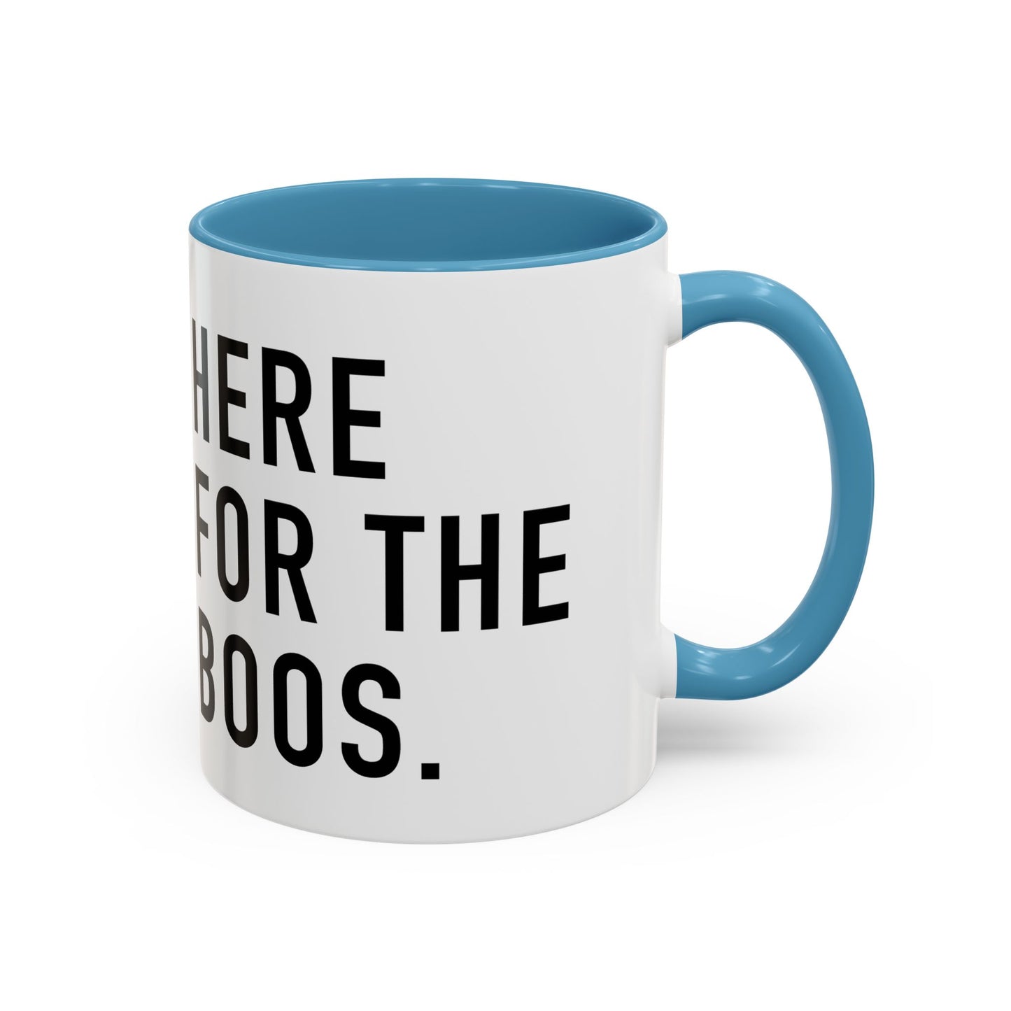 Spooky Accent Coffee Mug - "Here for the Boos" - Fun Halloween Drinkware